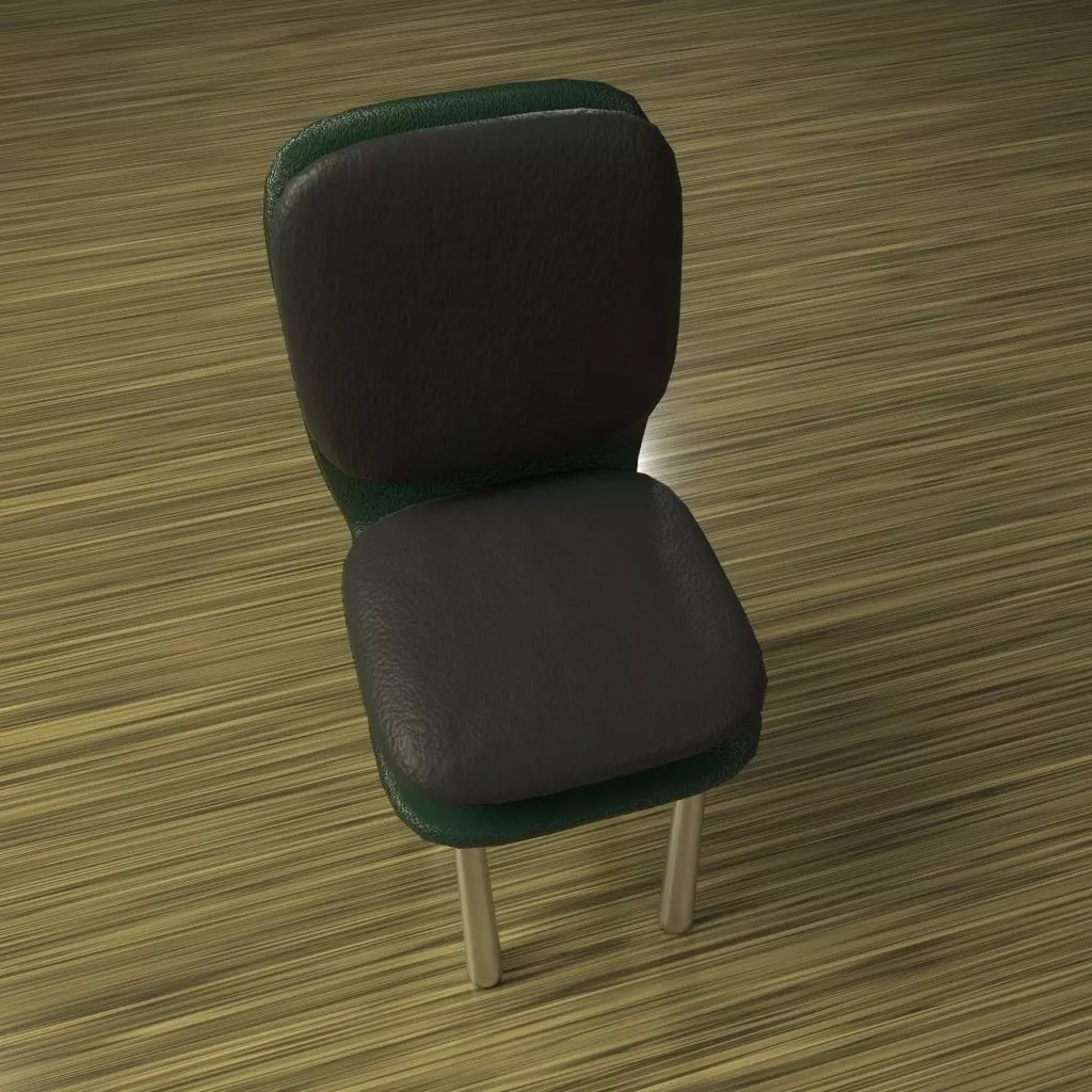 Leather chair 1 Free 3D model