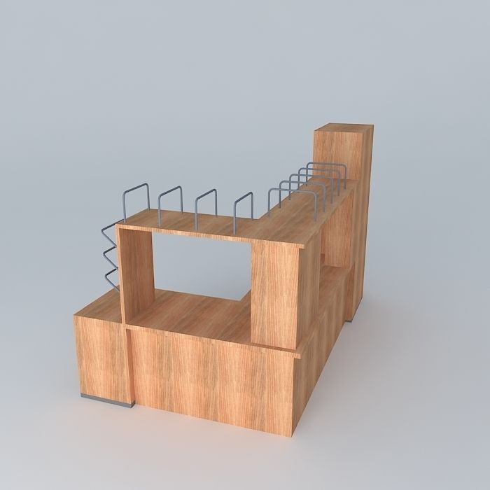 Pc Table Zorad Free 3D model_1