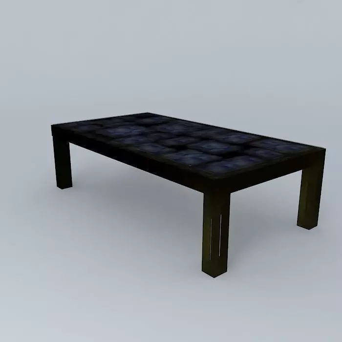 Dining table Free 3D model_0