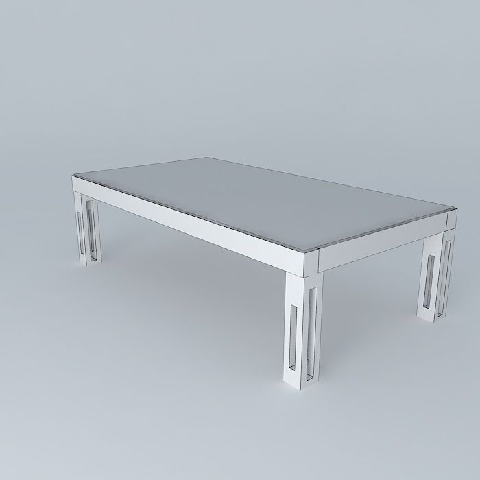 Dining table Free 3D model_3