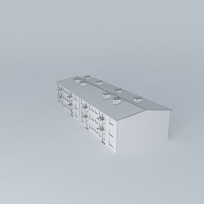 Caprag older residential building Free 3D model_3