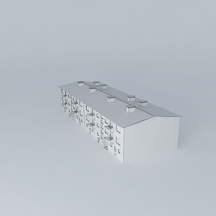 Caprag older residential building Free 3D model_4