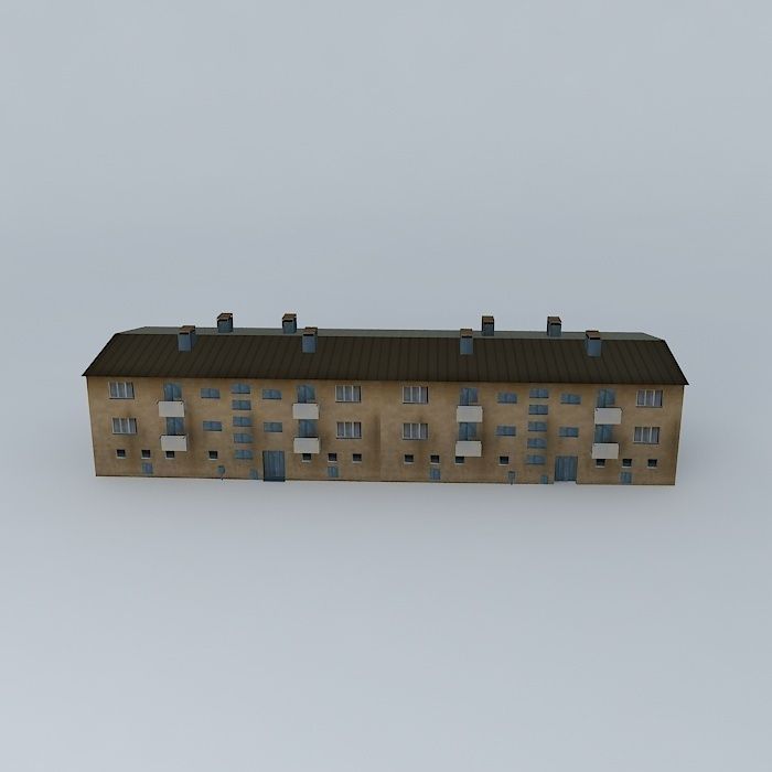 Caprag older residential building Free 3D model_2