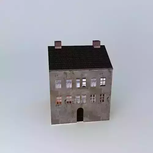 Urban 19th Century House Low-poly 3D model