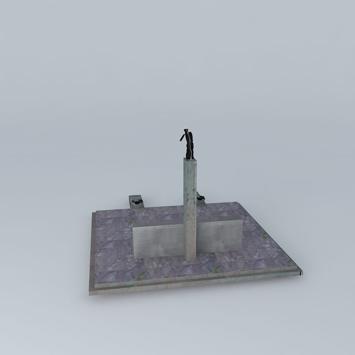Monument to the Victims of Fascism Free 3D model_2