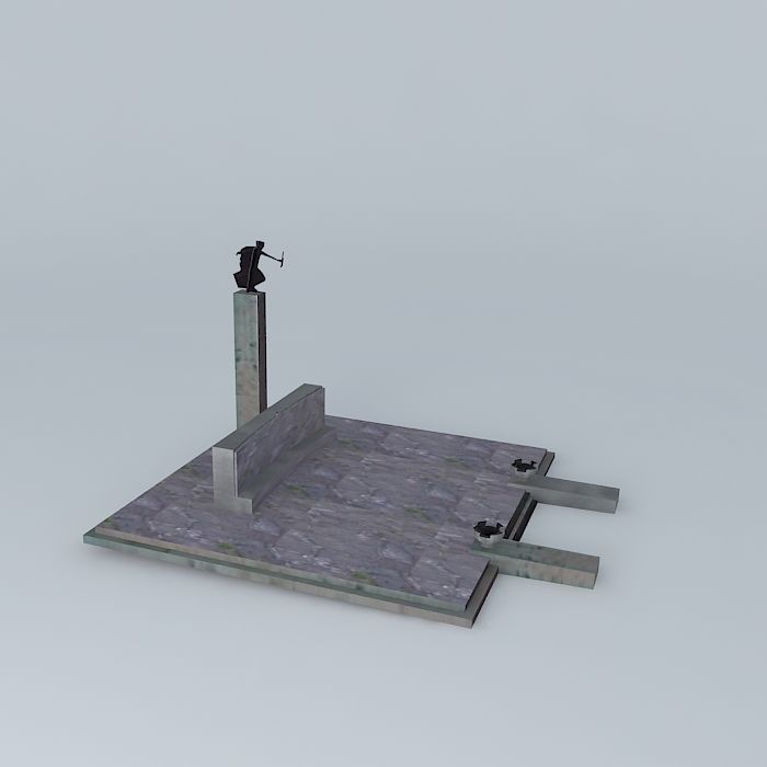 Monument to the Victims of Fascism Free 3D model_1