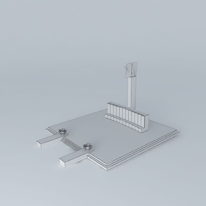 Monument to the Victims of Fascism Free 3D model_3