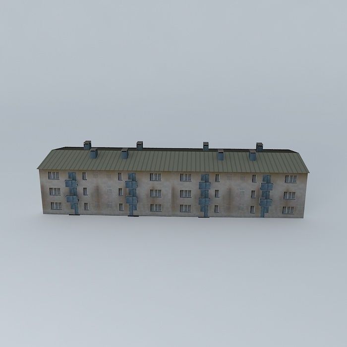 Caprag older residential building Free 3D model_2