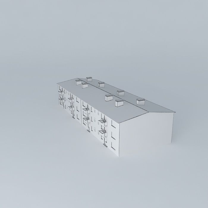 Caprag older residential building Free 3D model_4