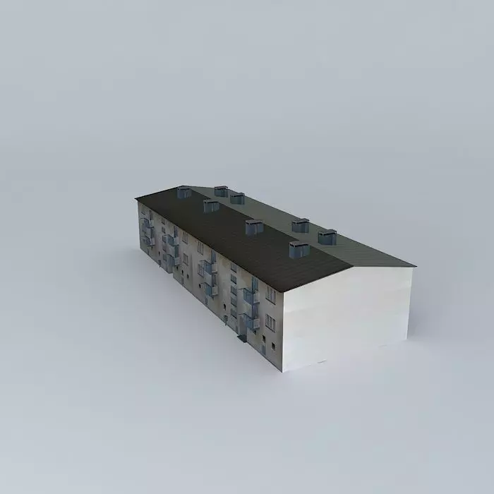 Caprag older residential building Free 3D model_0