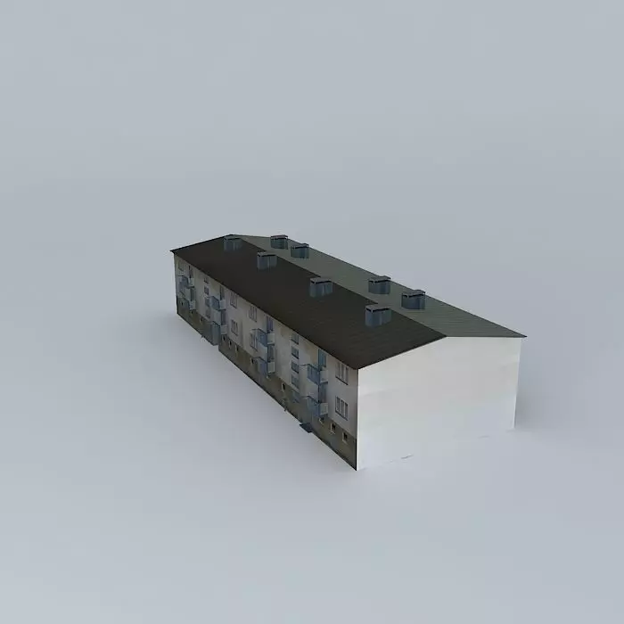 Caprag older residential building Free 3D model_0