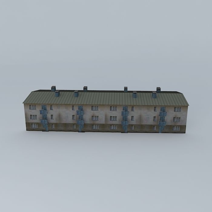 Caprag older residential building Free 3D model_2