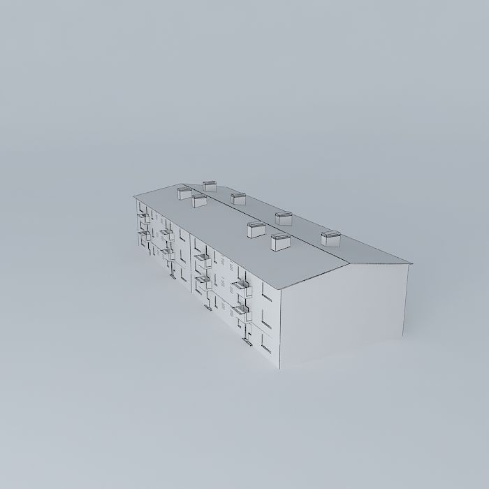 Caprag older residential building Free 3D model_4