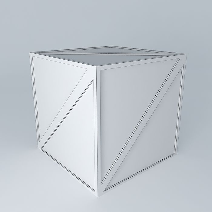 Wood Crate 3D model_3