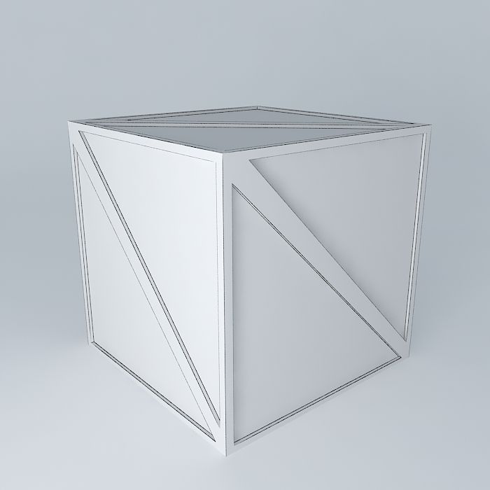 Wood Crate 3D model_4