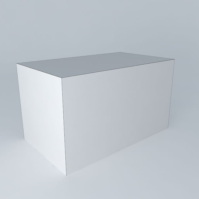 Boxes stack of wooden 3D model_3