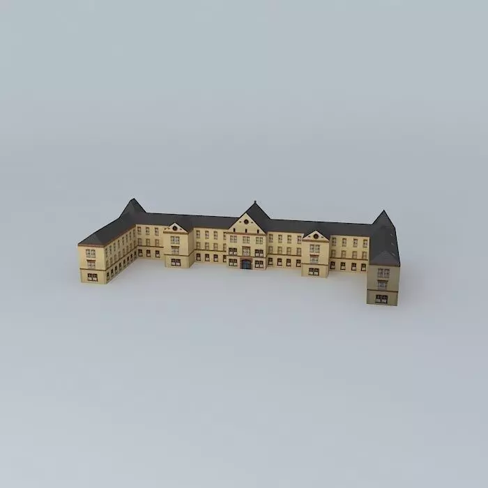 Old barracks at Sisak Free 3D model