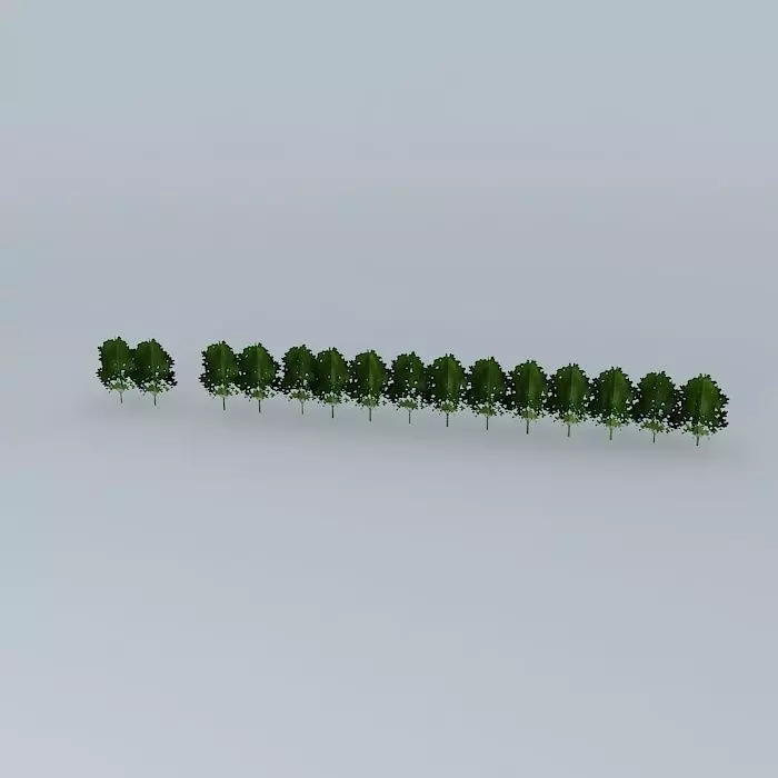 Barracks shrubbery Free 3D model
