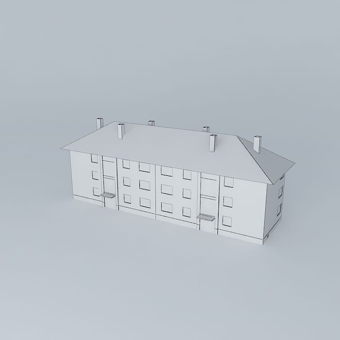Caprag building Free 3D model_4