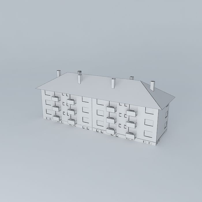 Caprag building Free 3D model_3