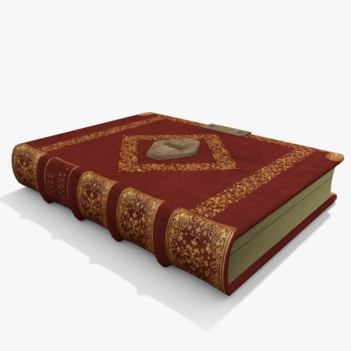 Key Of The Book 3D model_1