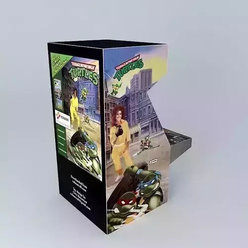 TMNT Arcade Machine 3D model