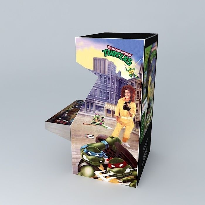 TMNT Arcade Machine 3D model_1