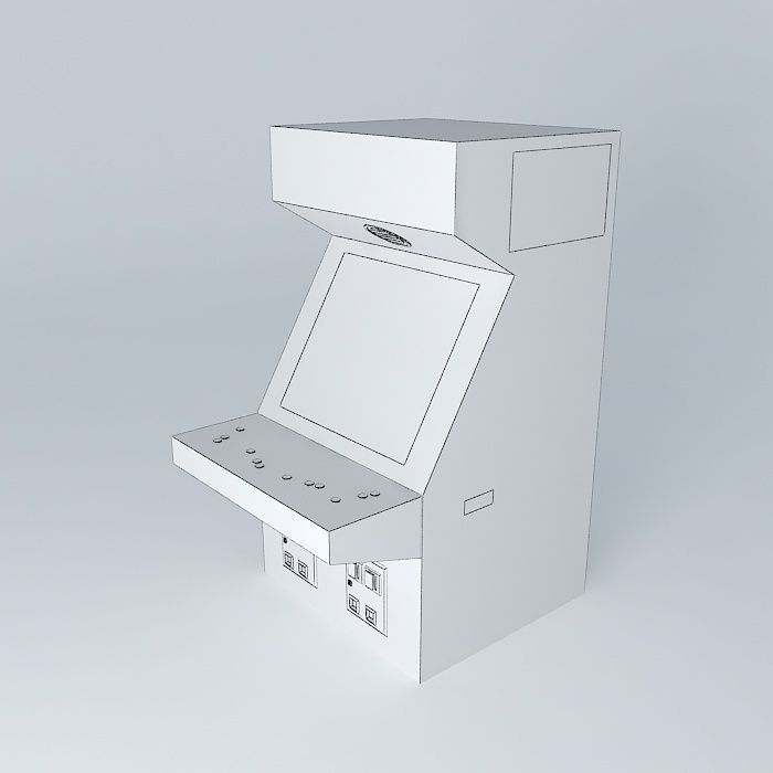 TMNT Arcade Machine 3D model_4