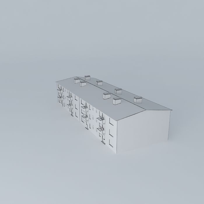 Caprag older residential building Free 3D model_4