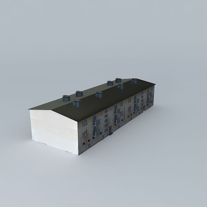 Caprag older residential building Free 3D model_1