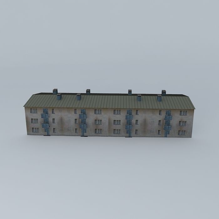 Caprag older residential building Free 3D model_2