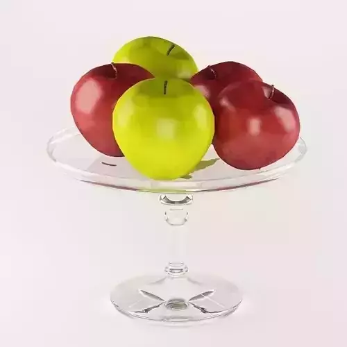 Apples and glass vase 04