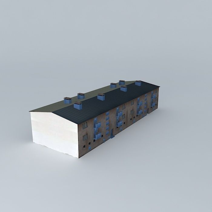 Caprag older residential building Free 3D model_1
