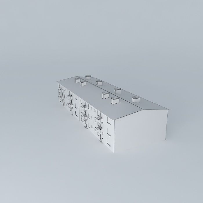 Caprag older residential building Free 3D model_4