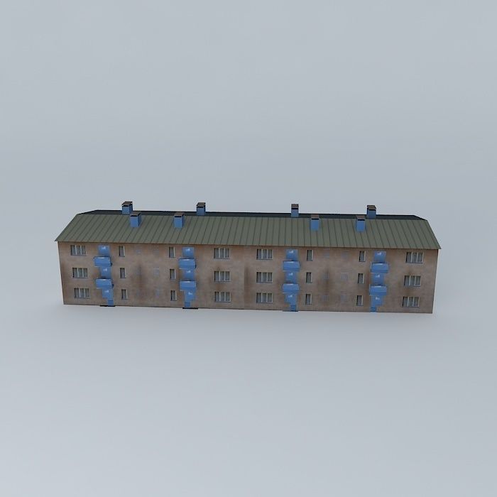 Caprag older residential building Free 3D model_2