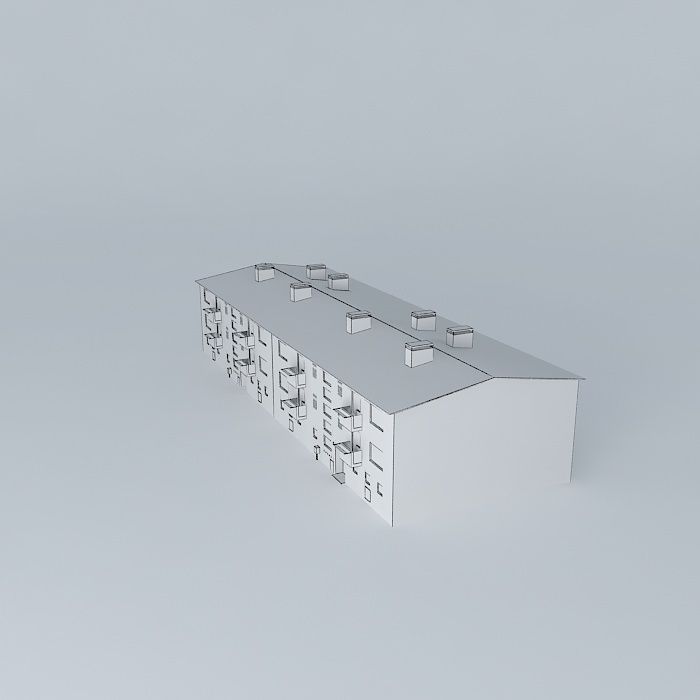 Caprag older residential building Free 3D model_3