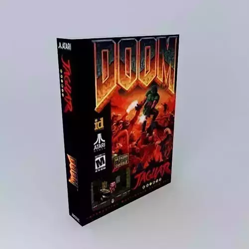 Atari Jaguar Doom Boxed Game NTSC Version 3D model