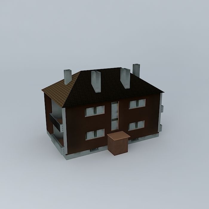 Older Residential Building Caprag 2 Free 3D model_2