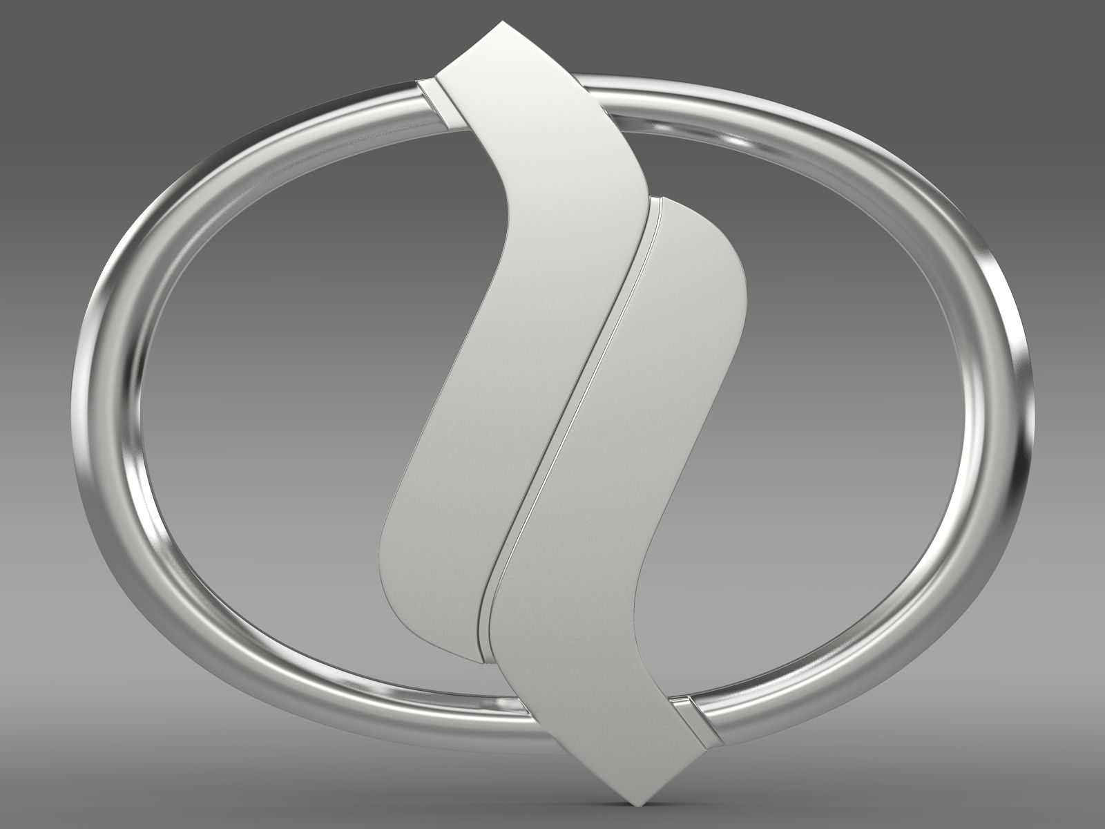 Nissan Diesel Trucks logo 3D model_6