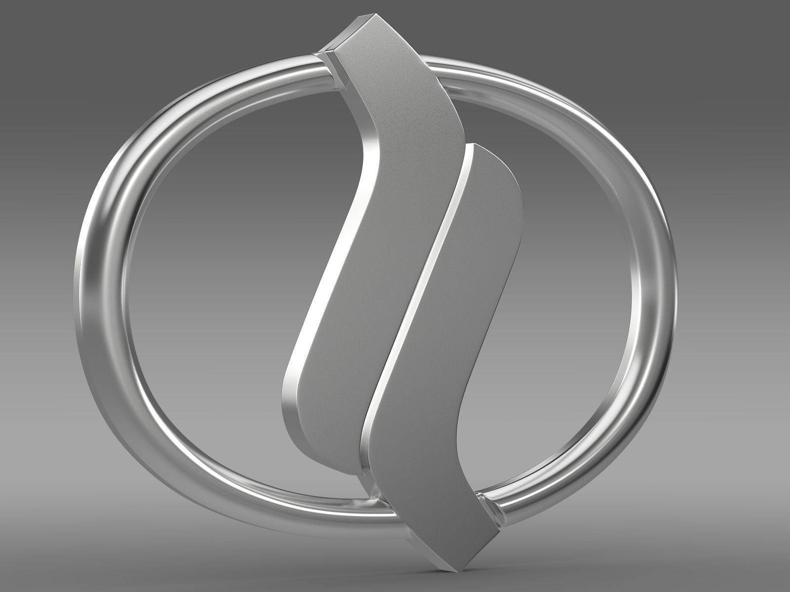 Nissan Diesel Trucks logo 3D model_1