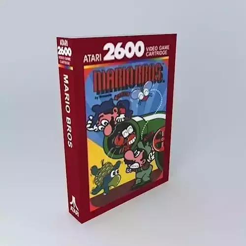 Atari 2600 Mario Bros Boxed Game NTSC Version 3D model