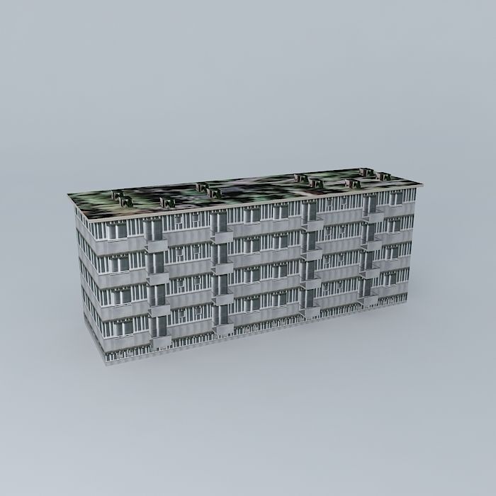 Caprag building Free 3D model_2