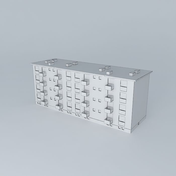 Caprag building Free 3D model_4