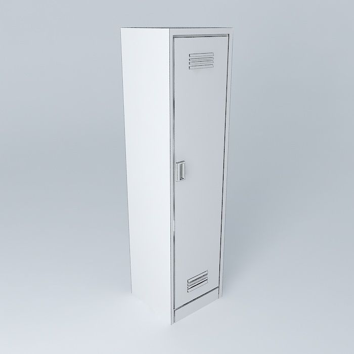 Metal Locker 3D model_3