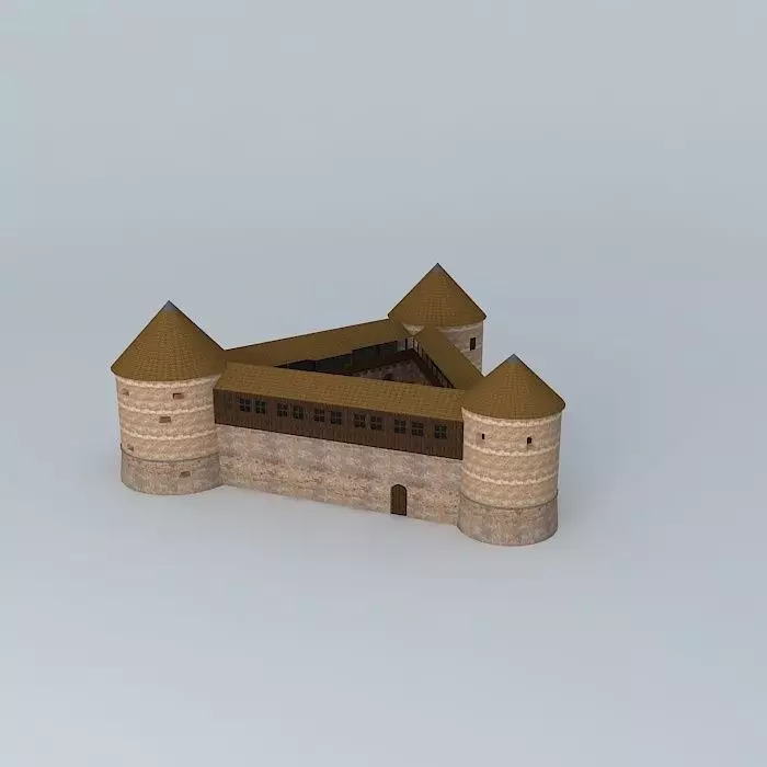 16th Century Fortress Low-poly 3D model