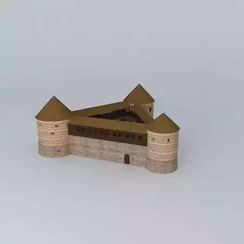 16th Century Fortress Low-poly 3D model