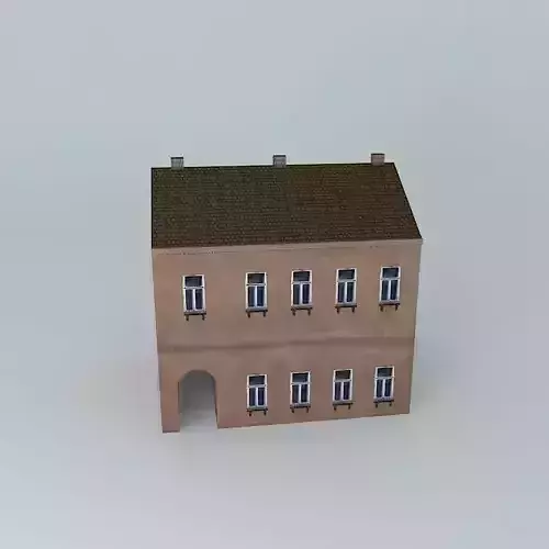 19th Century House Low-poly 3D model
