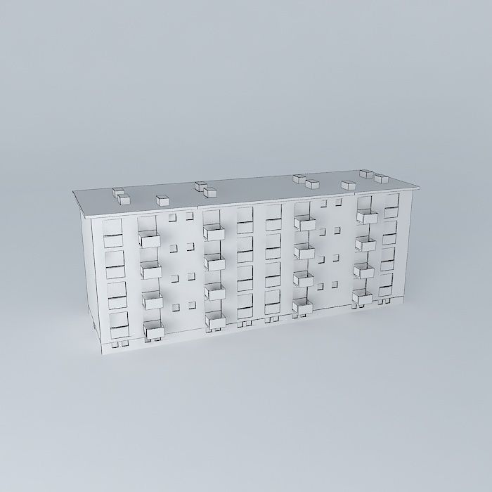 Caprag building Free 3D model_4