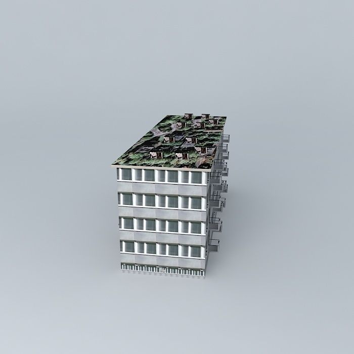 Caprag building Free 3D model_2