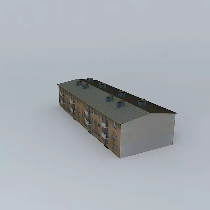 Caprag older residential building Free 3D model_0